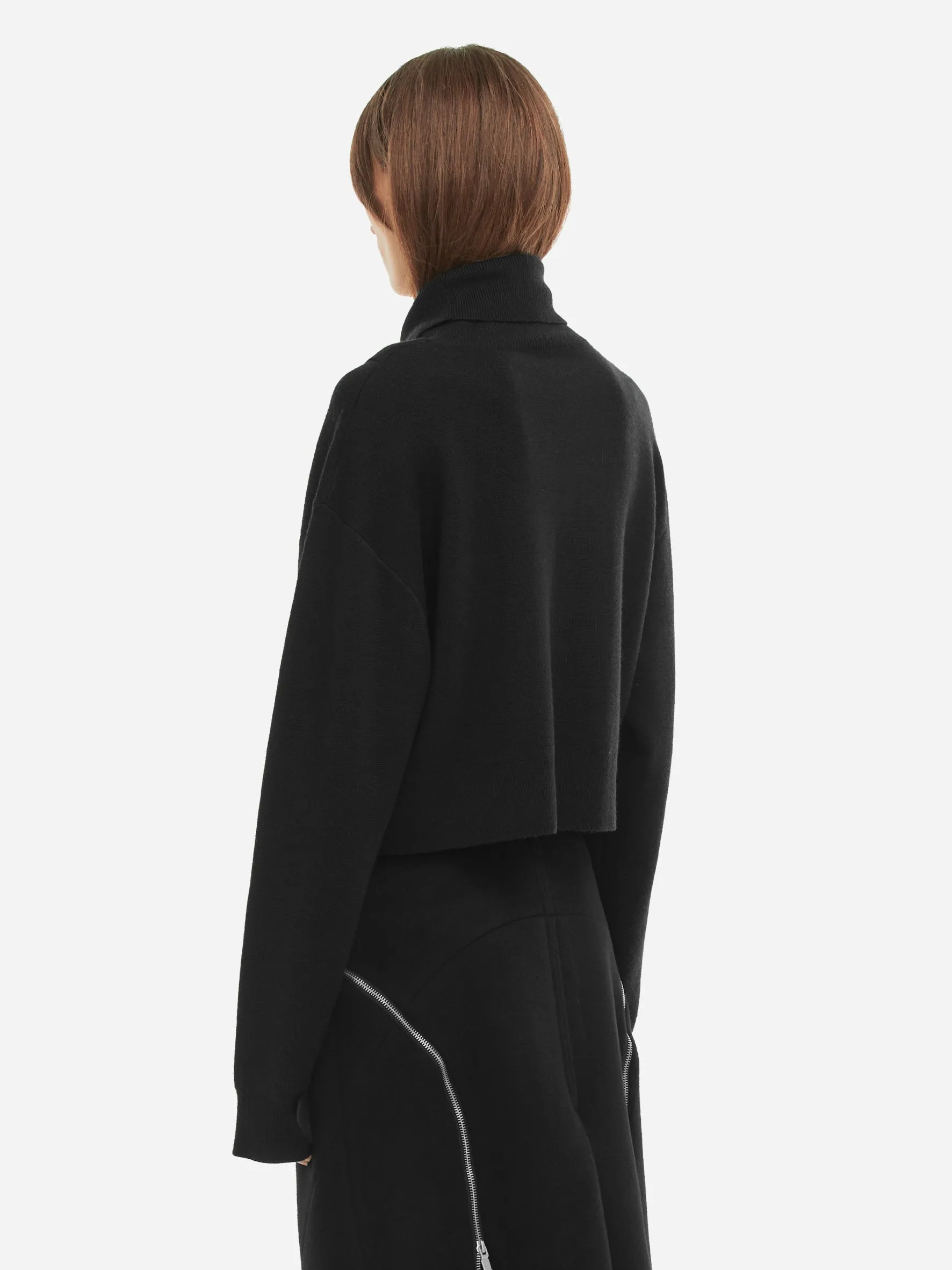 006 - Oversized Asymmetric Knit Turtleneck