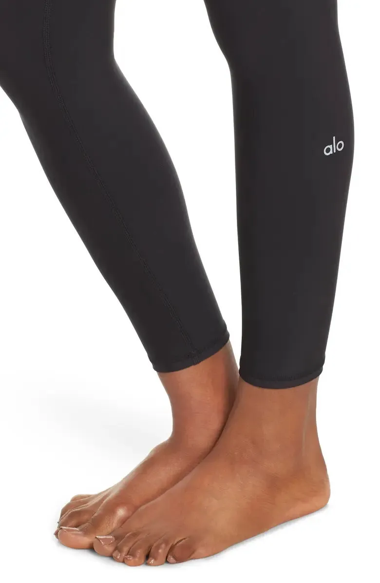 Alo Yoga Women's Airlift High-Rise 7/8 Midi Leggings, Black, Large