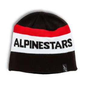 Alpinestars Stake Logo Beanie Hat - Black, White, Red