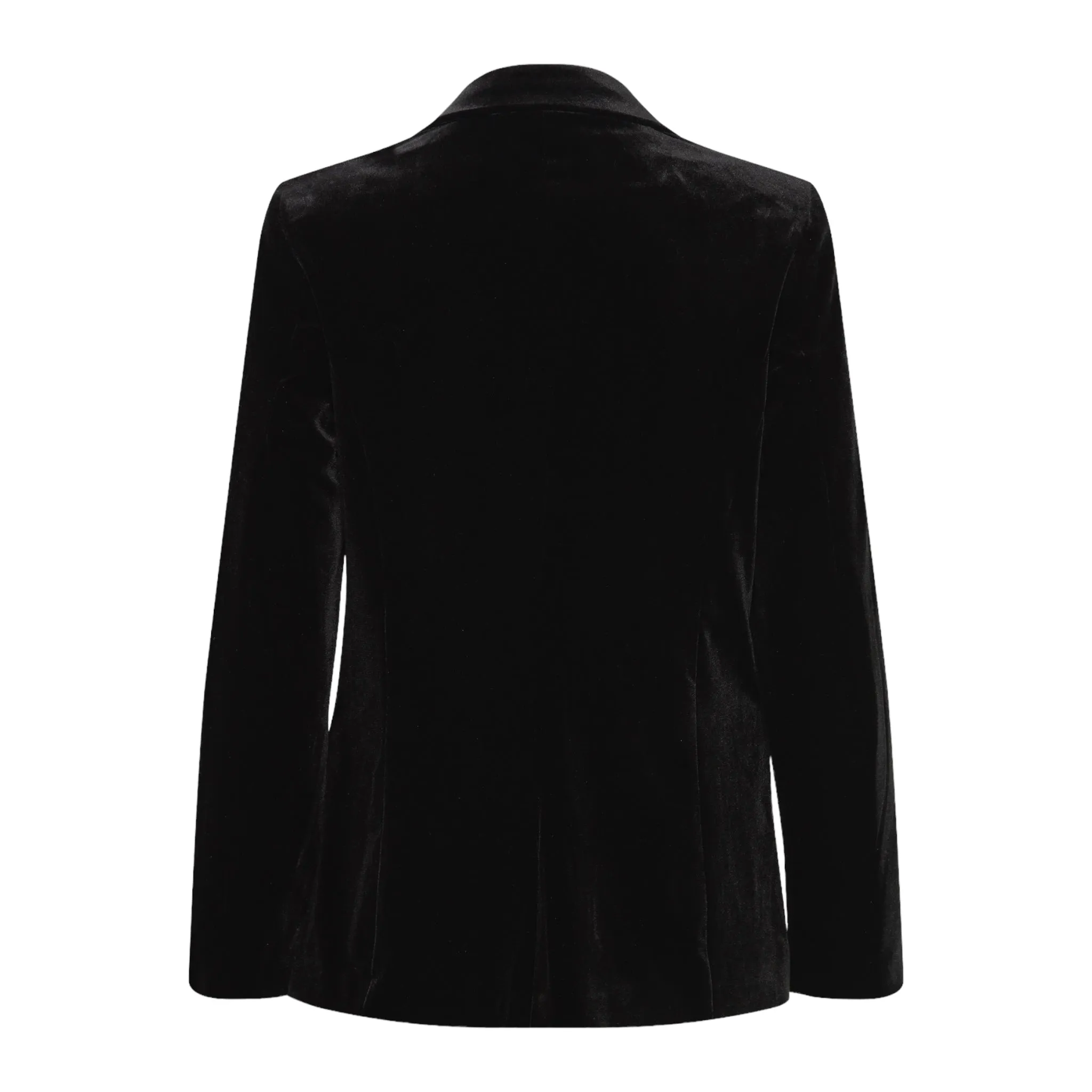 B Young Perlina Velvet Blazer Black