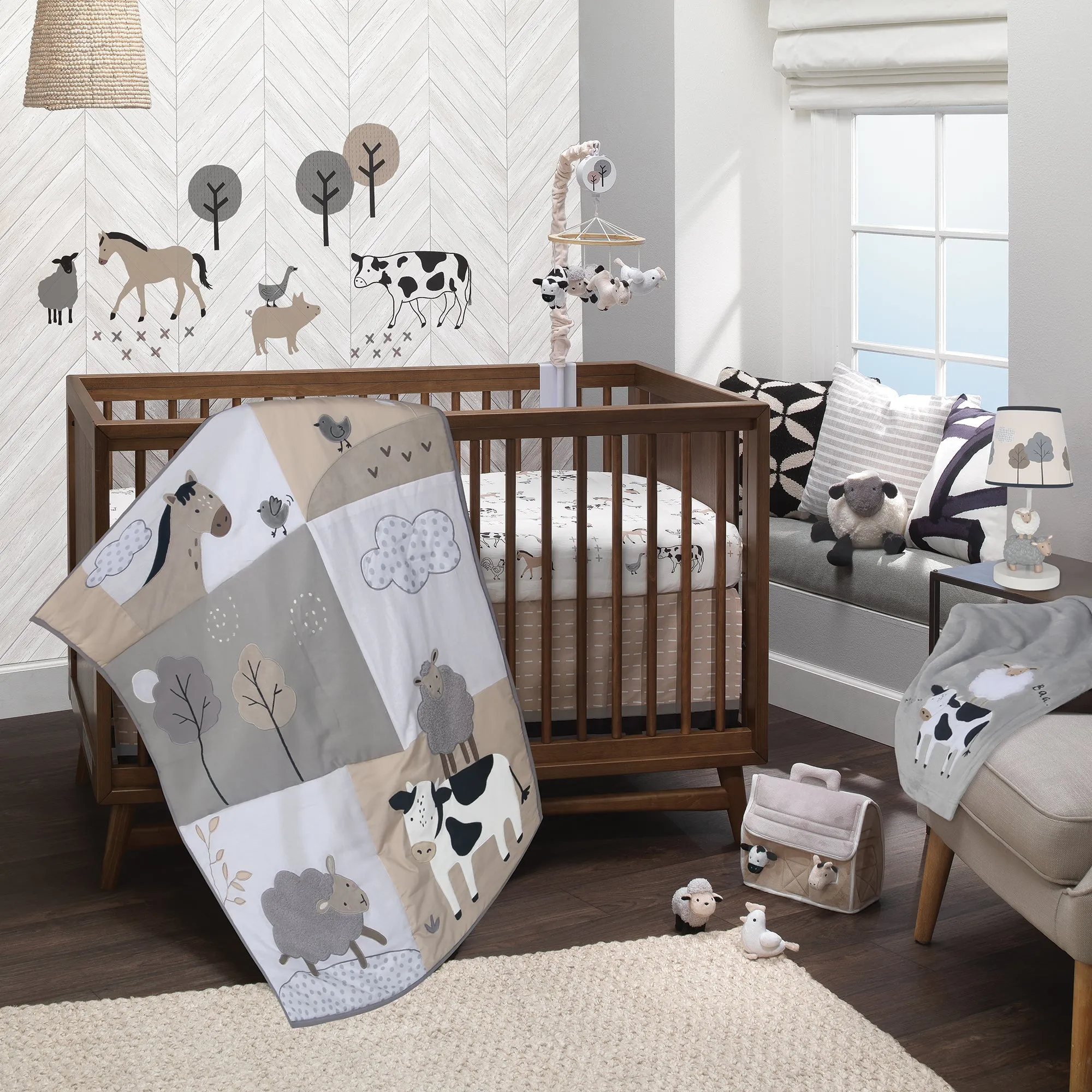 Baby Farm Musical Baby Crib Mobile