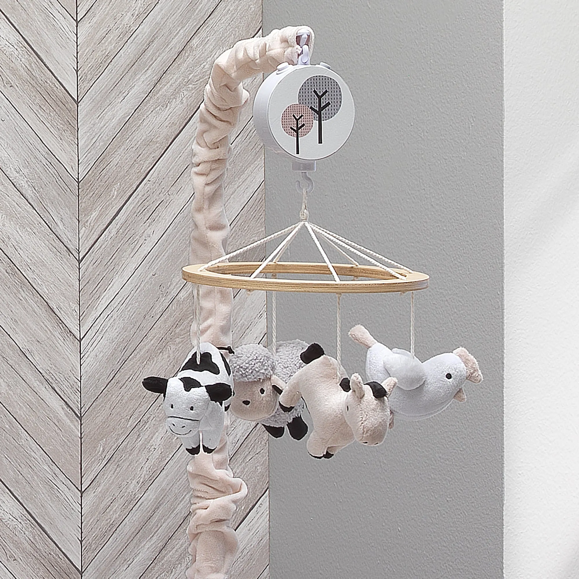 Baby Farm Musical Baby Crib Mobile