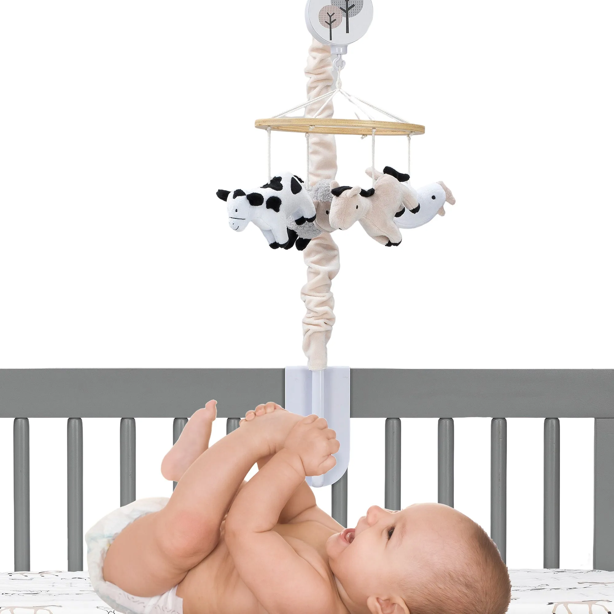 Baby Farm Musical Baby Crib Mobile