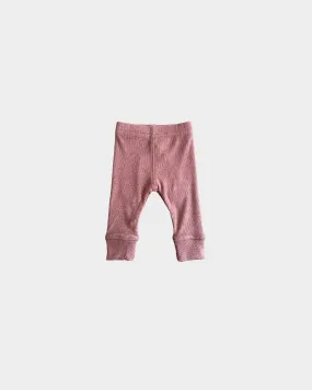 babysprouts - Ribbed Leggings - Pale Brick