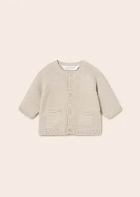 Beige Knit Cardigan