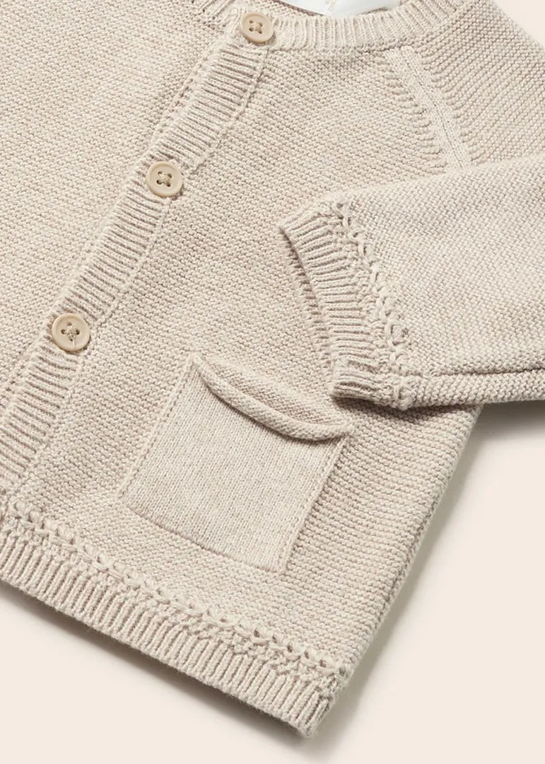 Beige Knit Cardigan