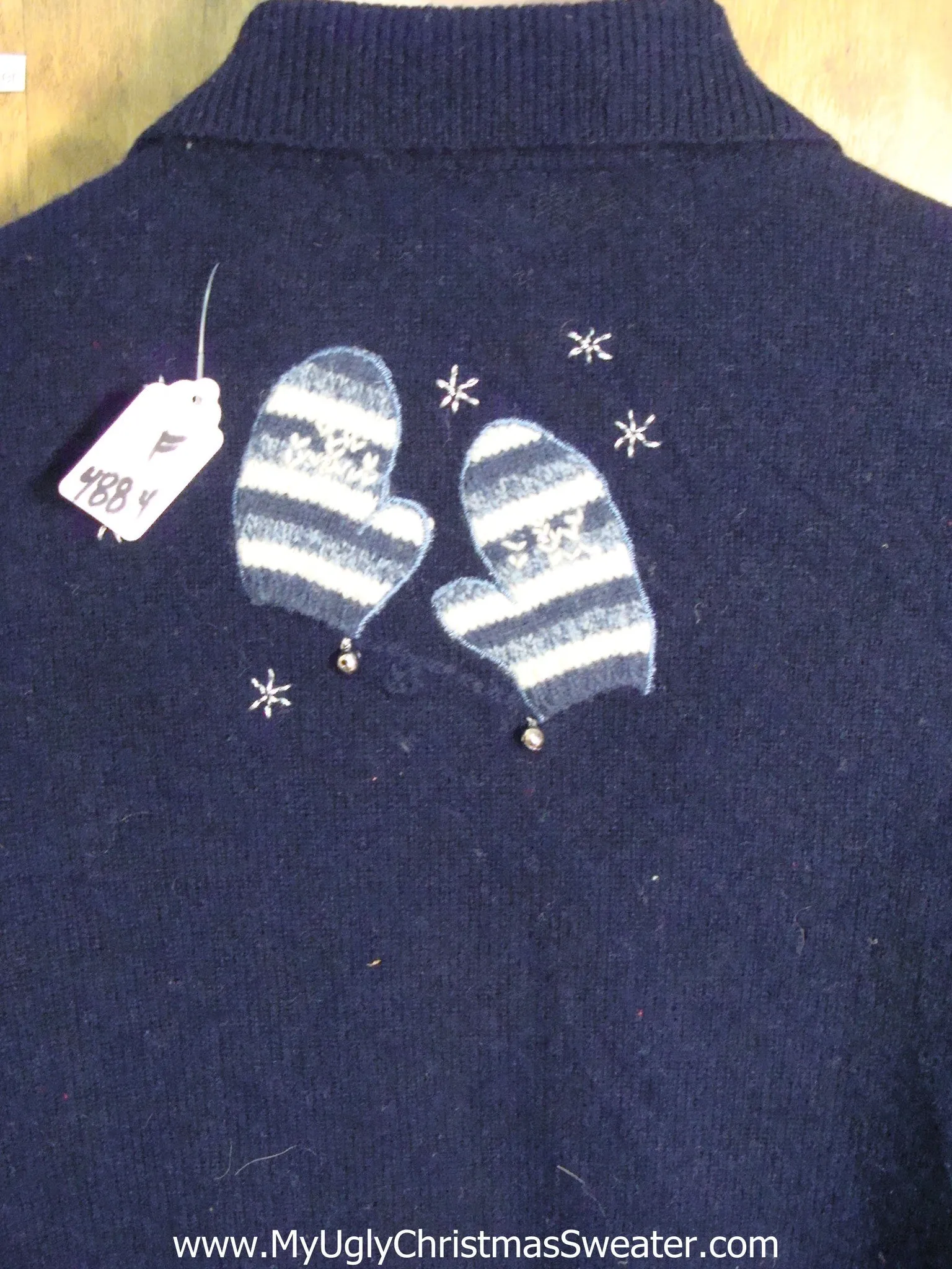 Blue Winter Sports Themed Ugly Christmas Jumper