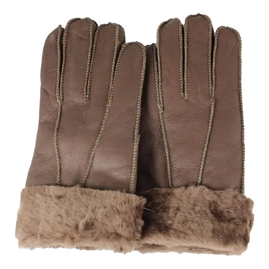 BOL Women's Shearling Lined Leather Gloves