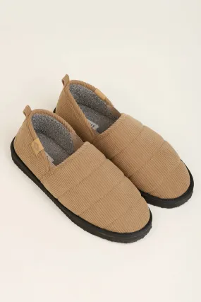 Brakeburn 10 Beige Cord Men's Slipper