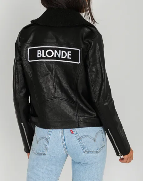 BRUNETTE THE LABEL - The "FLORENCE" Vegan Leather Moto Jacket