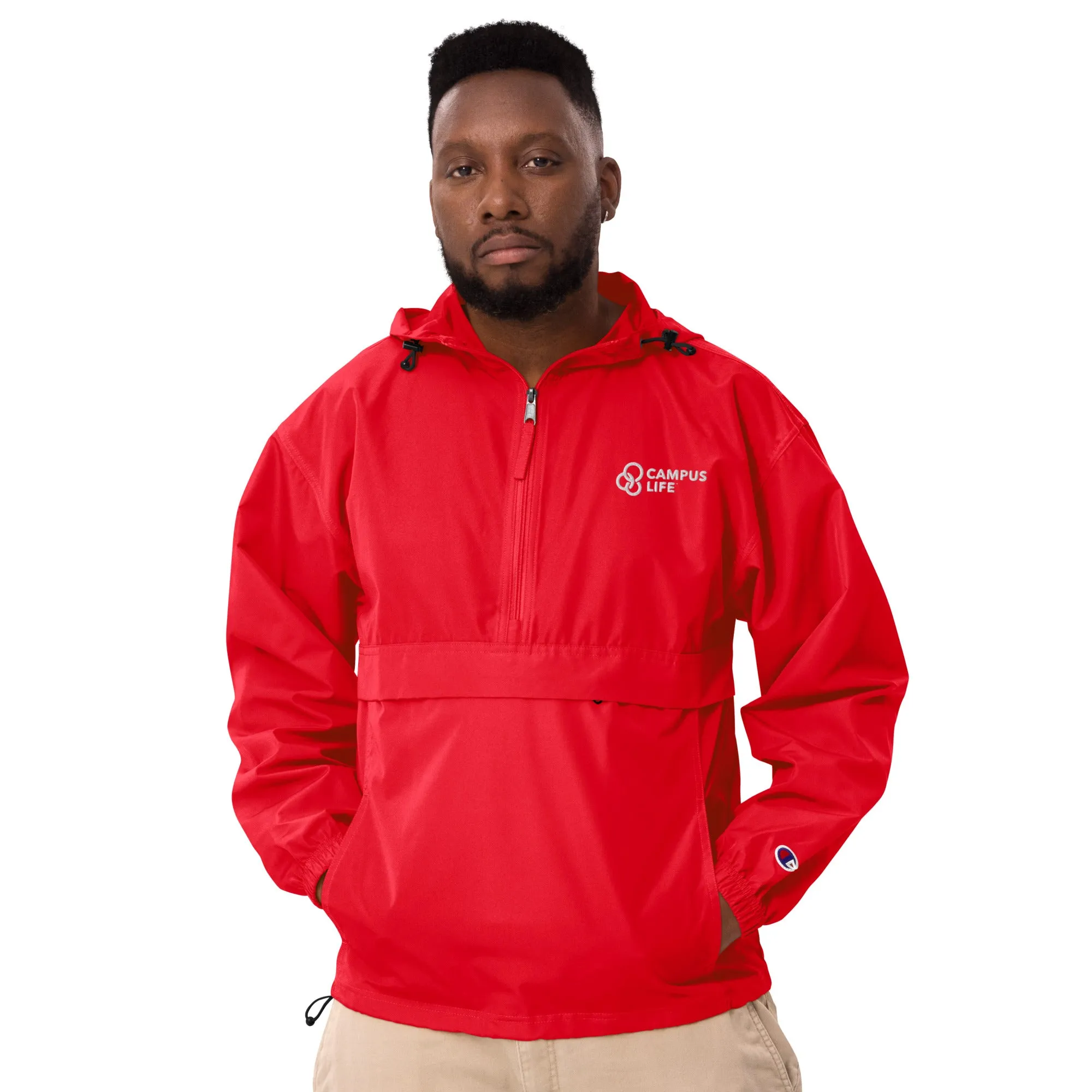 Campus Life Embroidered Champion Packable Jacket