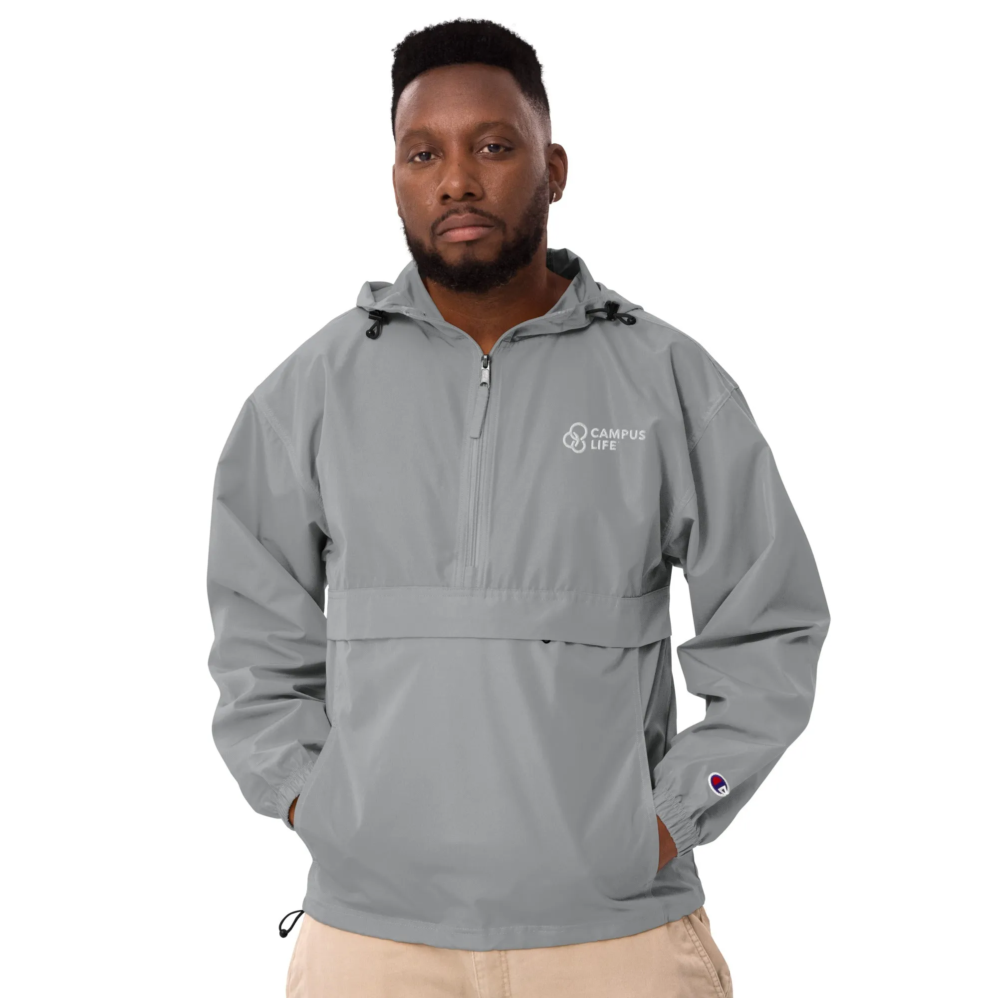 Campus Life Embroidered Champion Packable Jacket