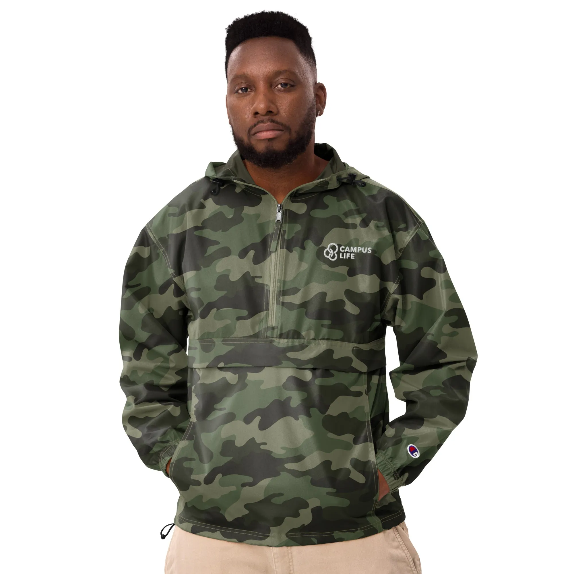 Campus Life Embroidered Champion Packable Jacket