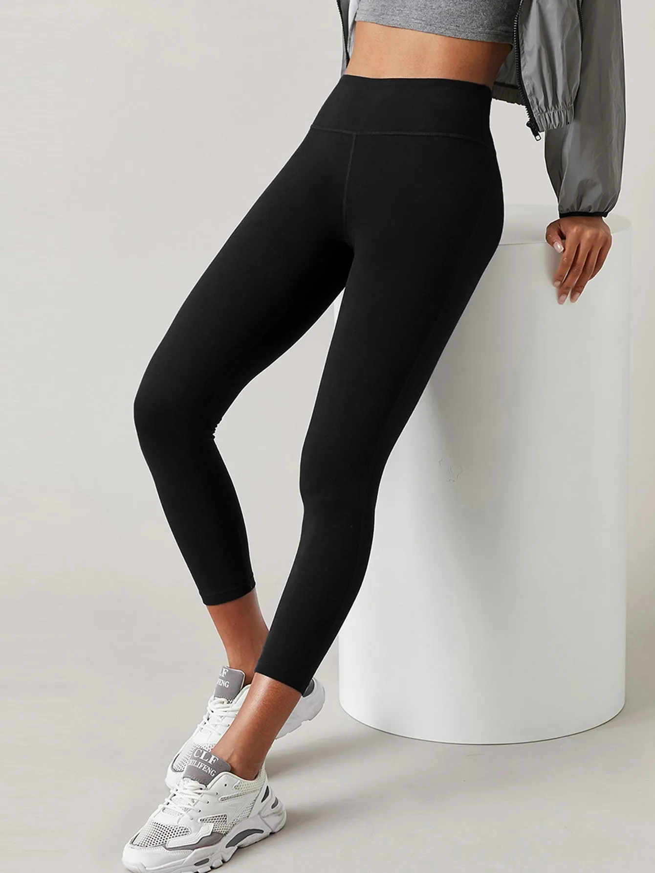 Casual Plain Cropped Women Leggings