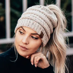 CC Ponytail Beanie