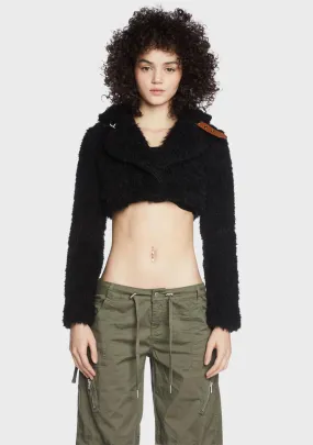 Dark Feel Like Fall Shearling Jacket