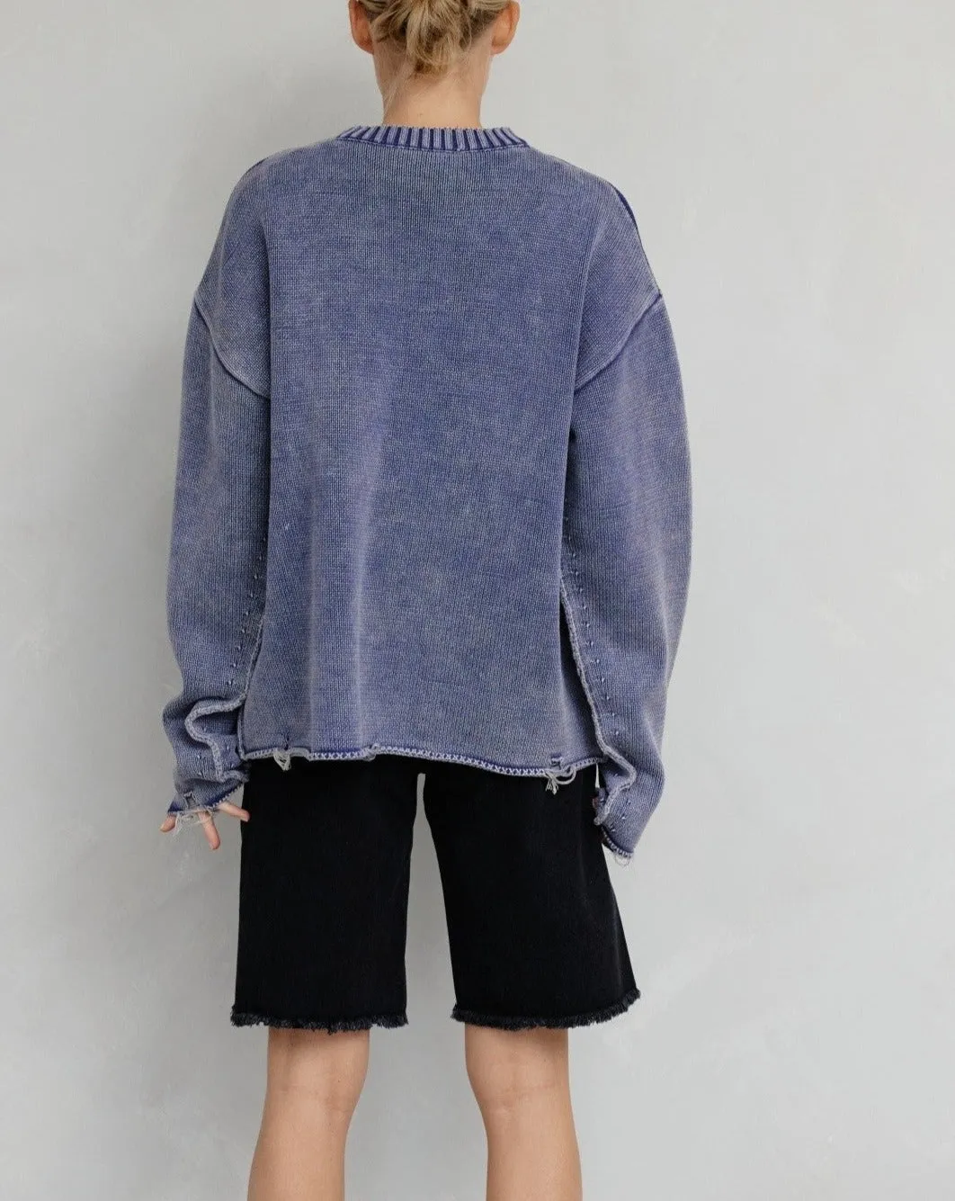 Declan Sweater in Washed Blue