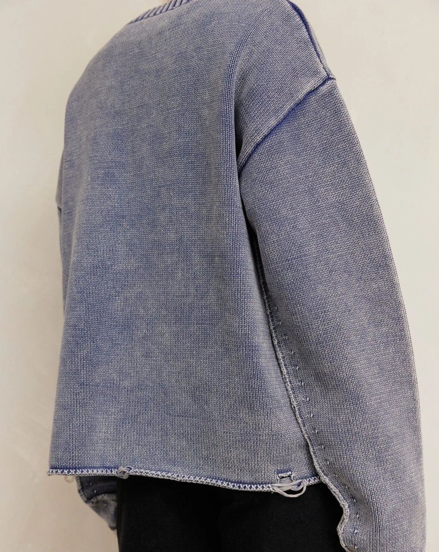 Declan Sweater in Washed Blue