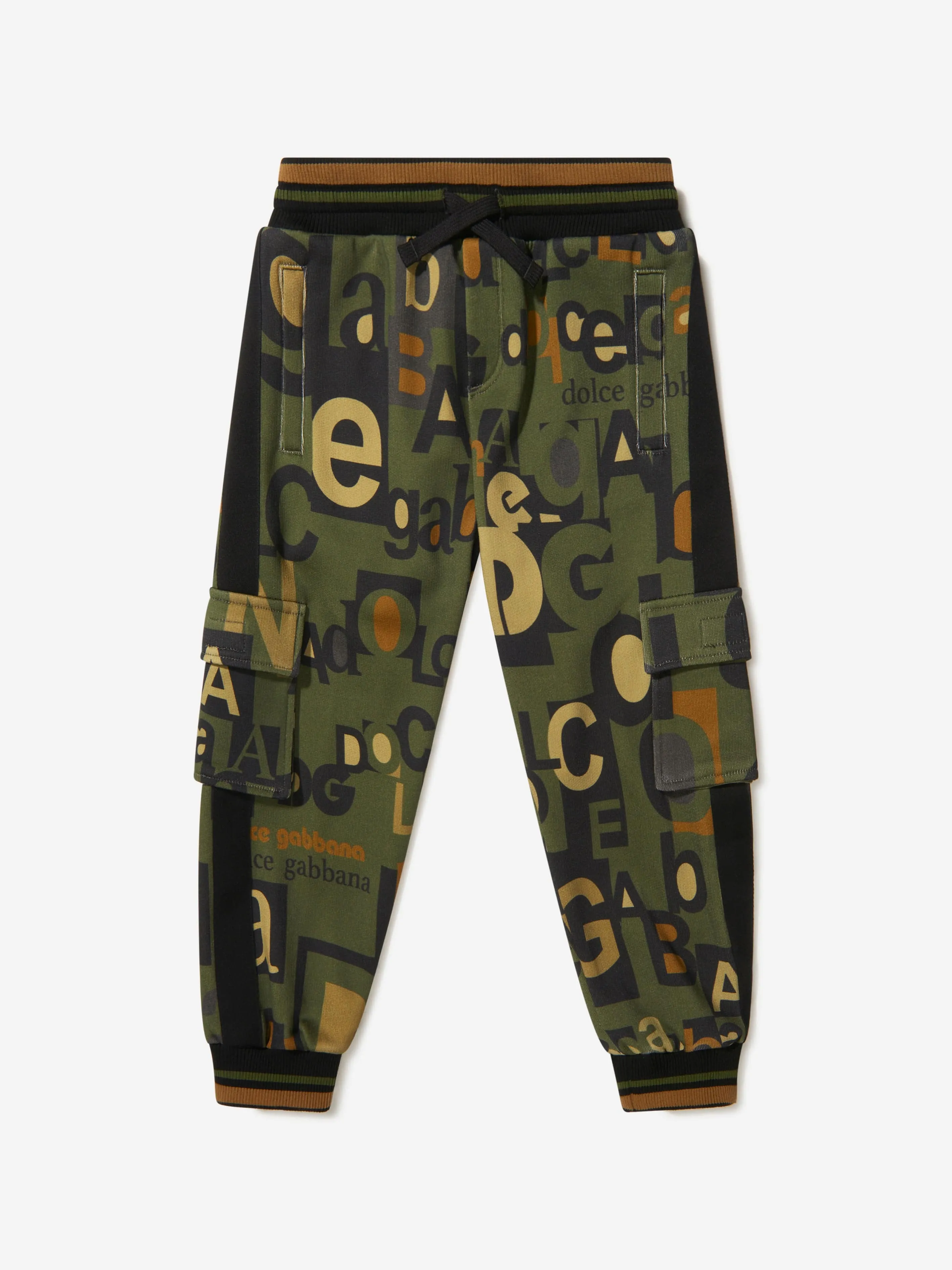 Dolce & Gabbana Boys Cotton Logo Miltary Trousers