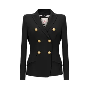 Double Breasted Blazer - Black