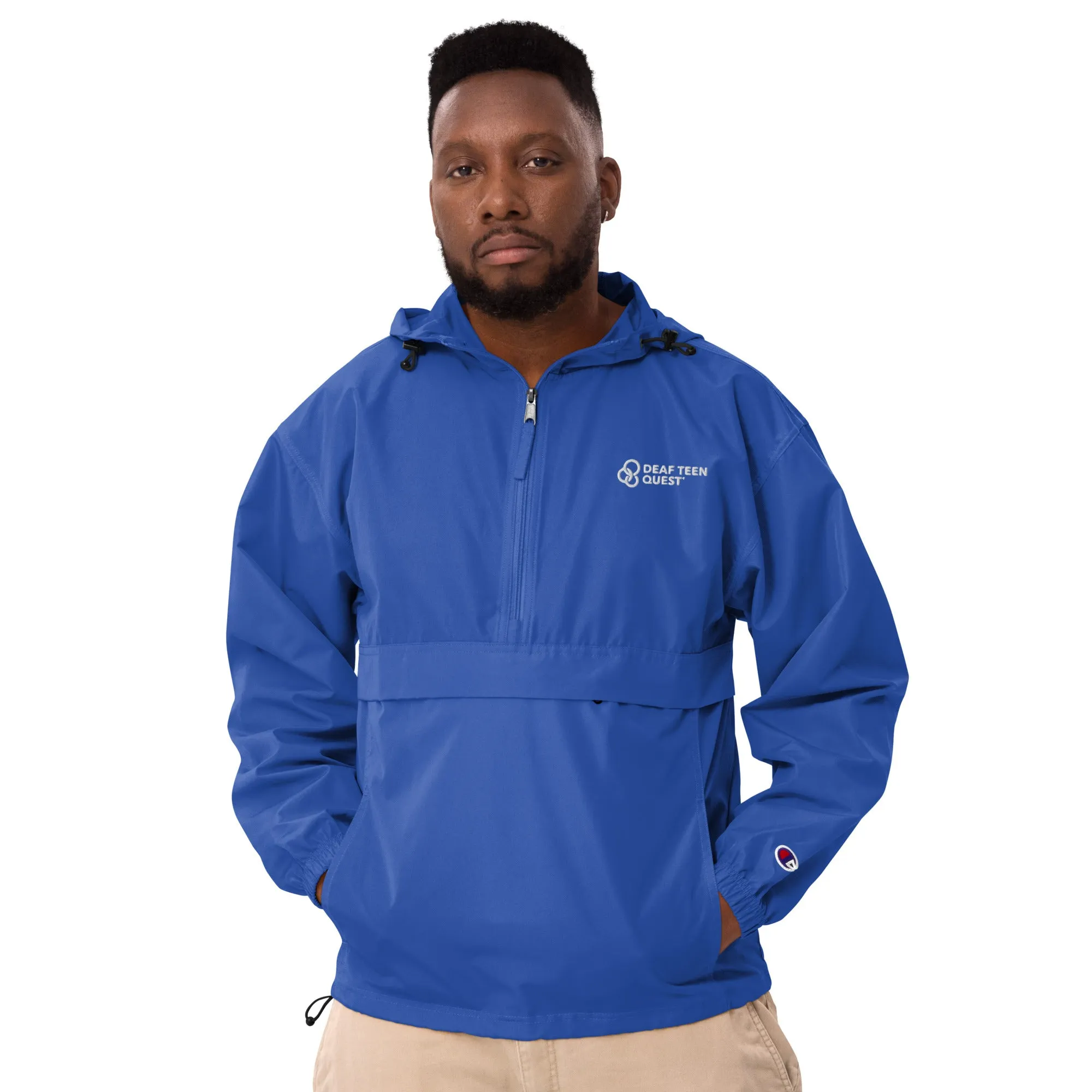 DTQ Embroidered Champion Packable Jacket