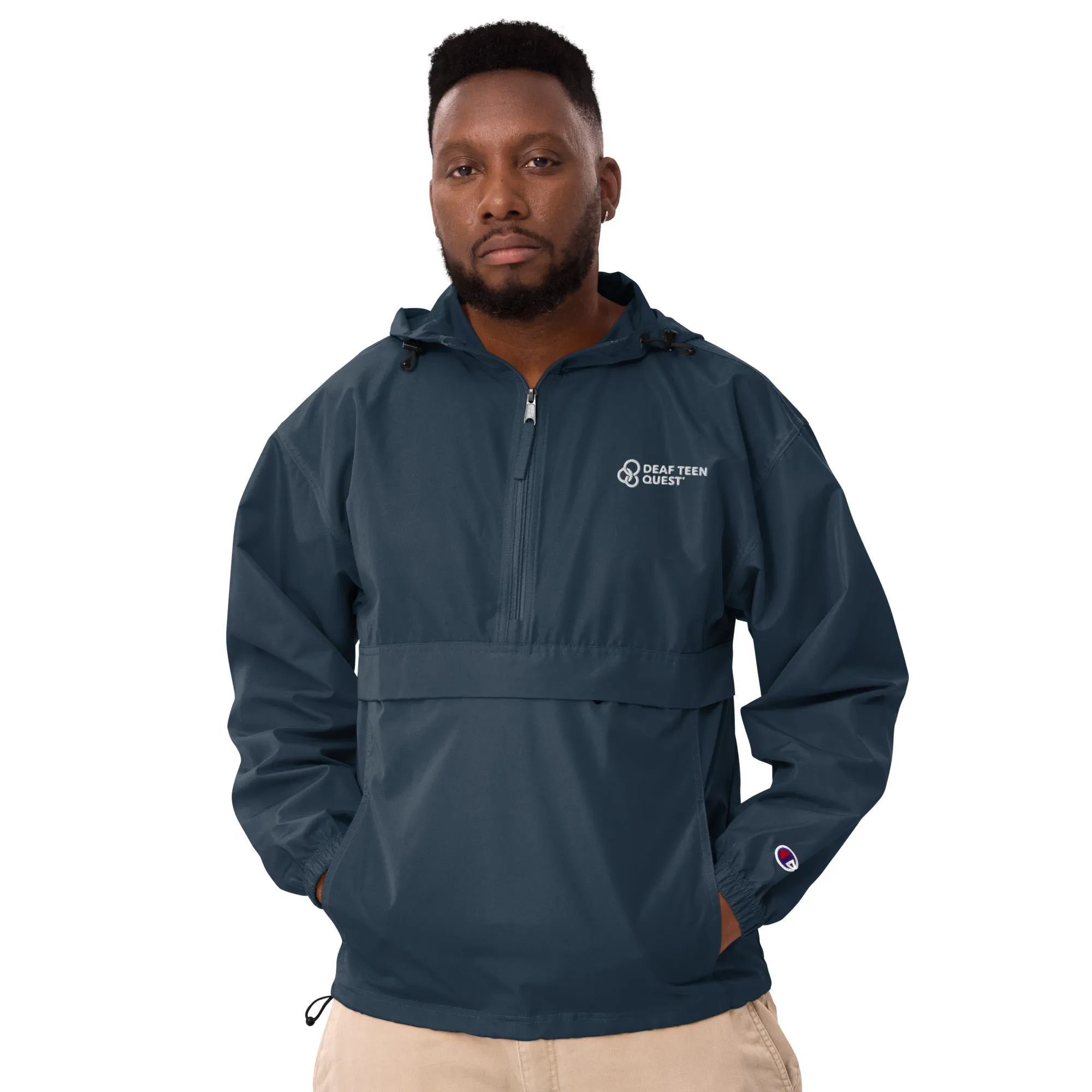 DTQ Embroidered Champion Packable Jacket