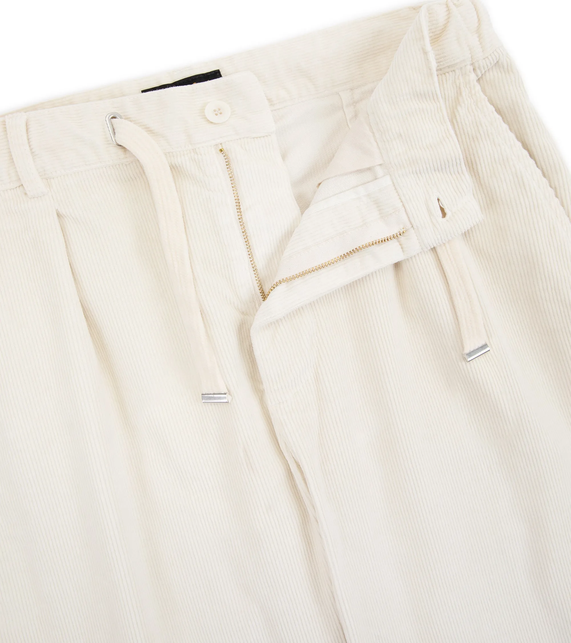 East Harbour Surplus Oxnard Washed Corduroy Easy Trousers: Off White