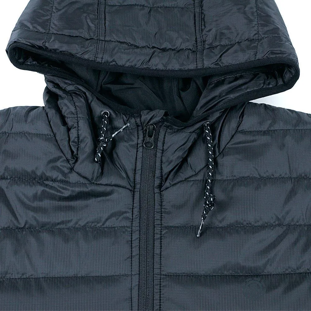 Element Alder Puff Pop Jacket Black Grey Reflective