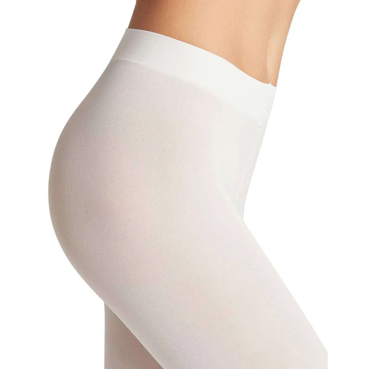 Falke Pure Matt 50 Denier Capri Leggings - White