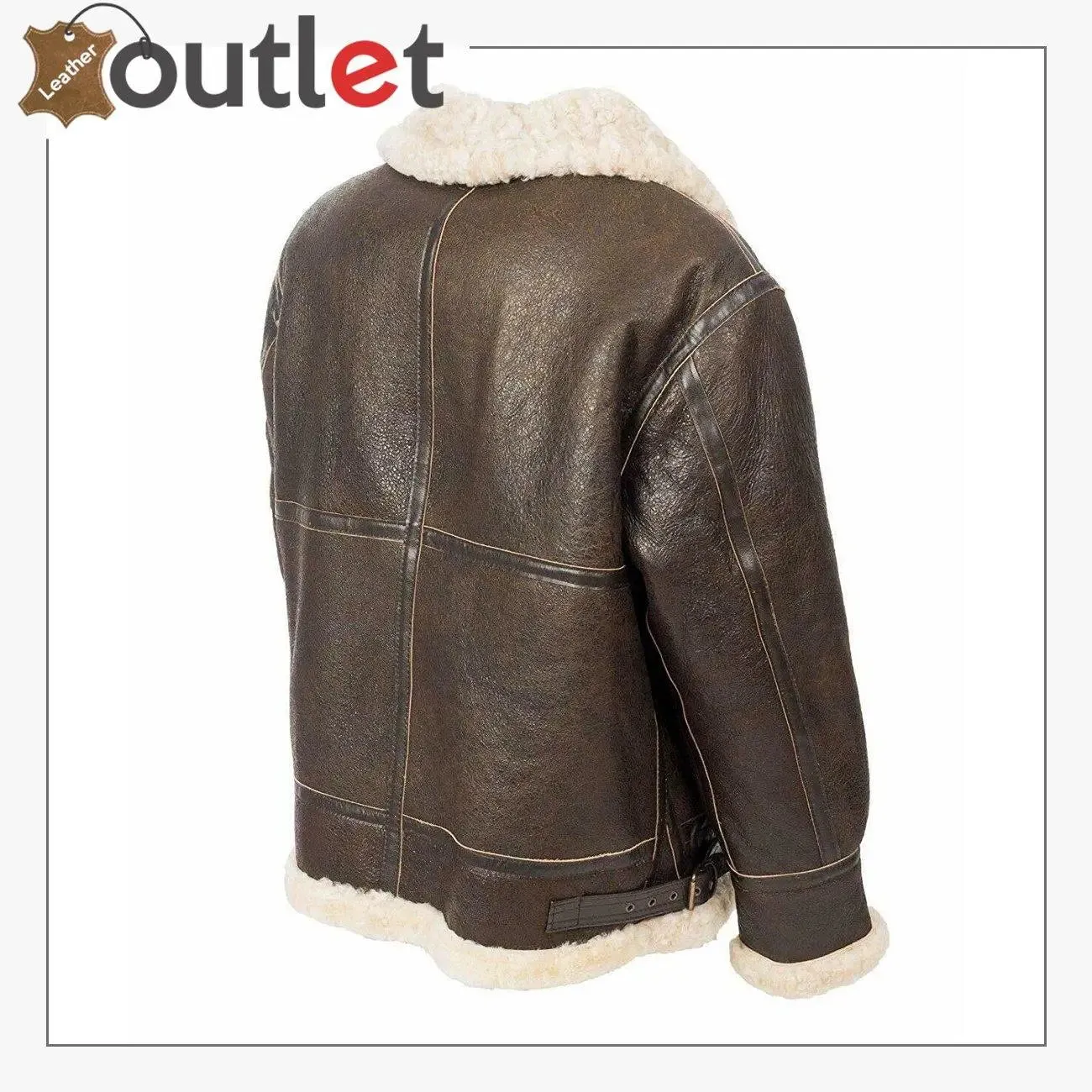 Flight B3 Aviator Bomber Leather Brown Jacket