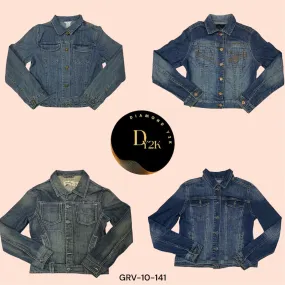 Grunge Y2K Denim Jacket – Edgy & Timeless (GRV-10-141)