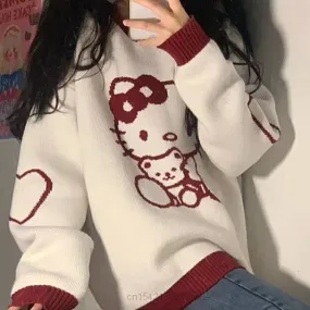 Hello Kitty Oversized Knit Pullover