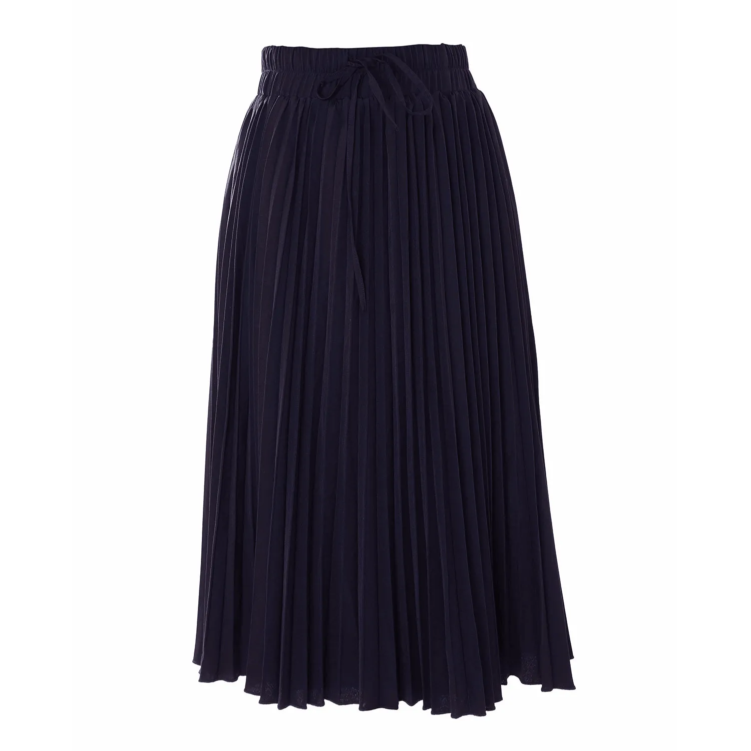 HEV Navy Pleated long Skirt (914)