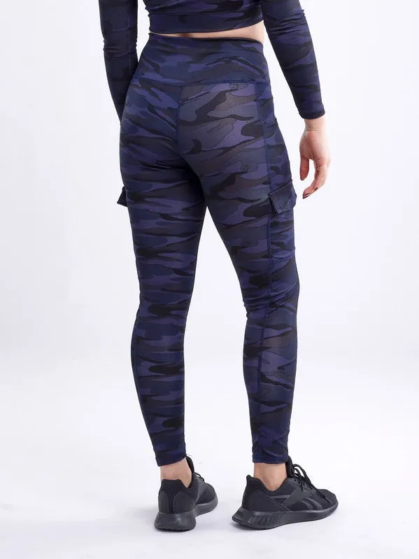 High-Waisted Tactical Leggings w Cargo Pockets