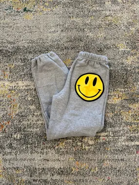 JET Happy Face Sweatpants in Grey