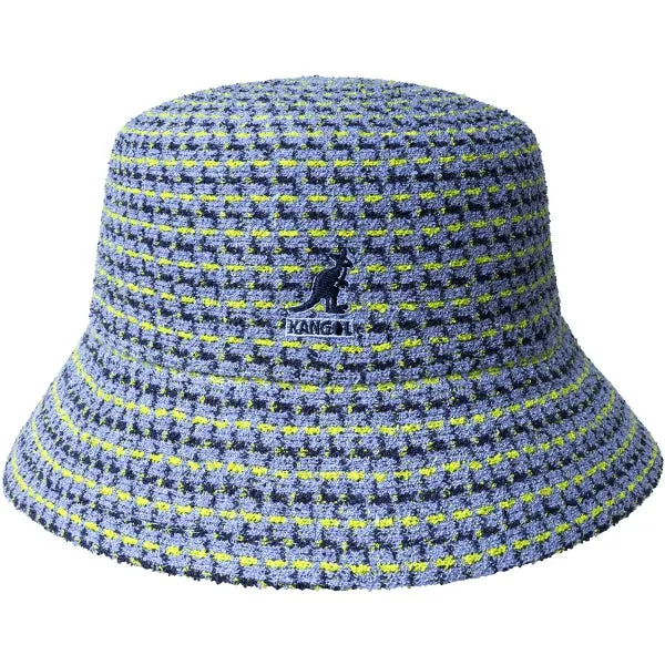 Kangol Maze Jacquard Acrylic Knit Bucket Hat - Periwinkle