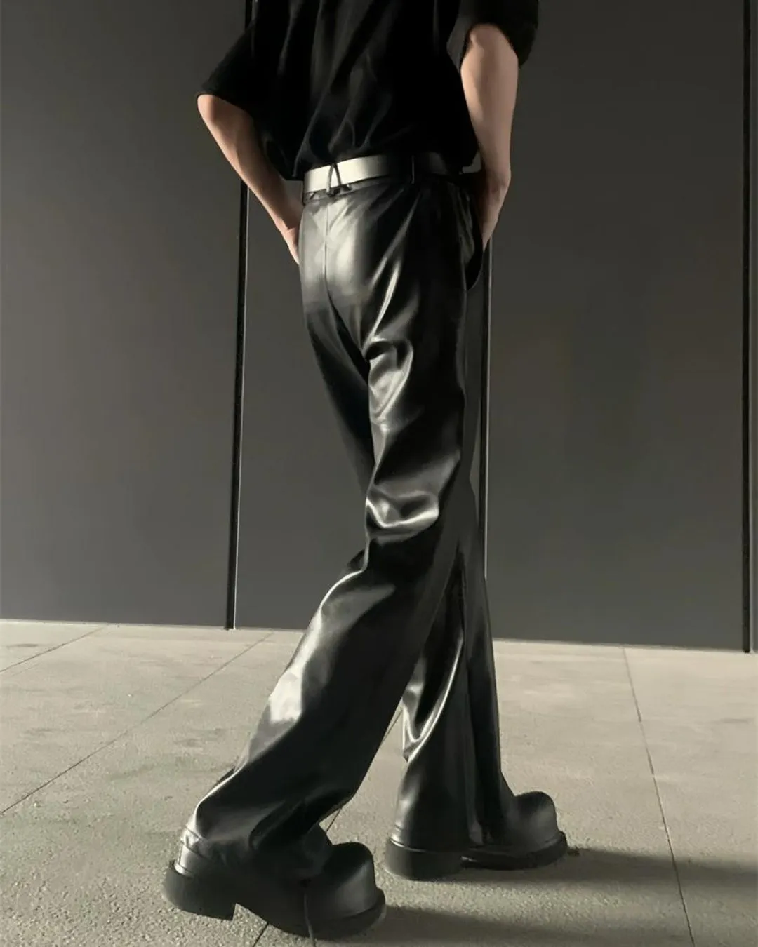 Leather Casual Wide Pants ACT0007