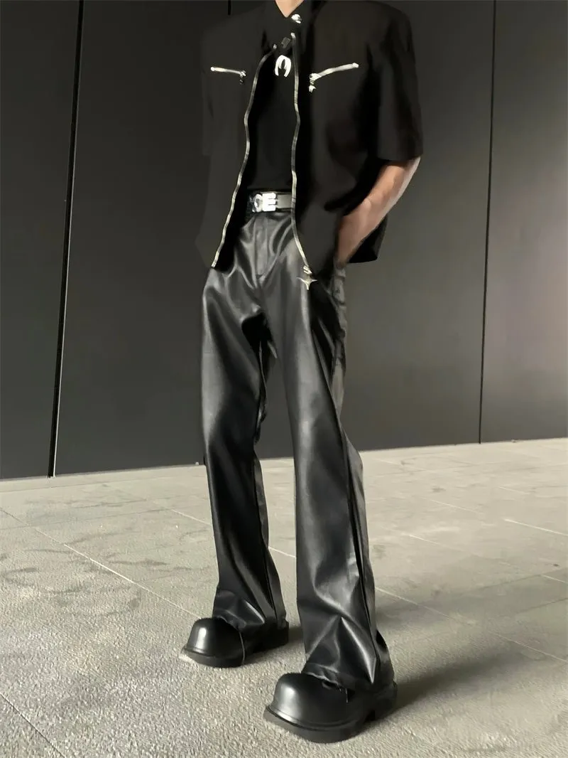 Leather Casual Wide Pants ACT0007