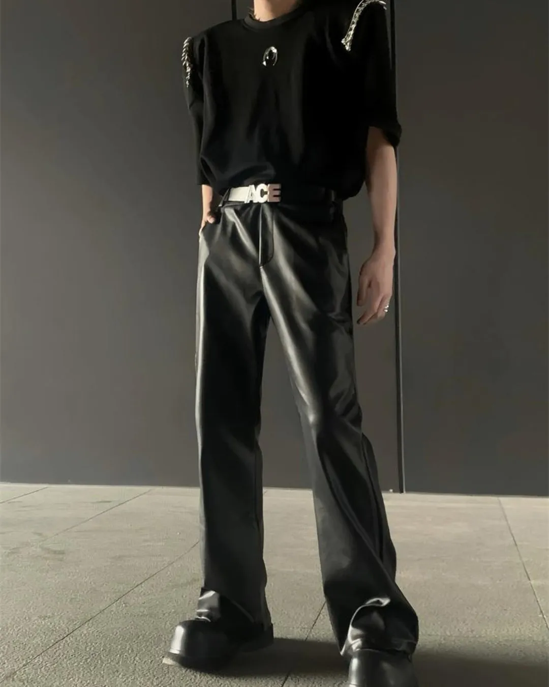 Leather Casual Wide Pants ACT0007