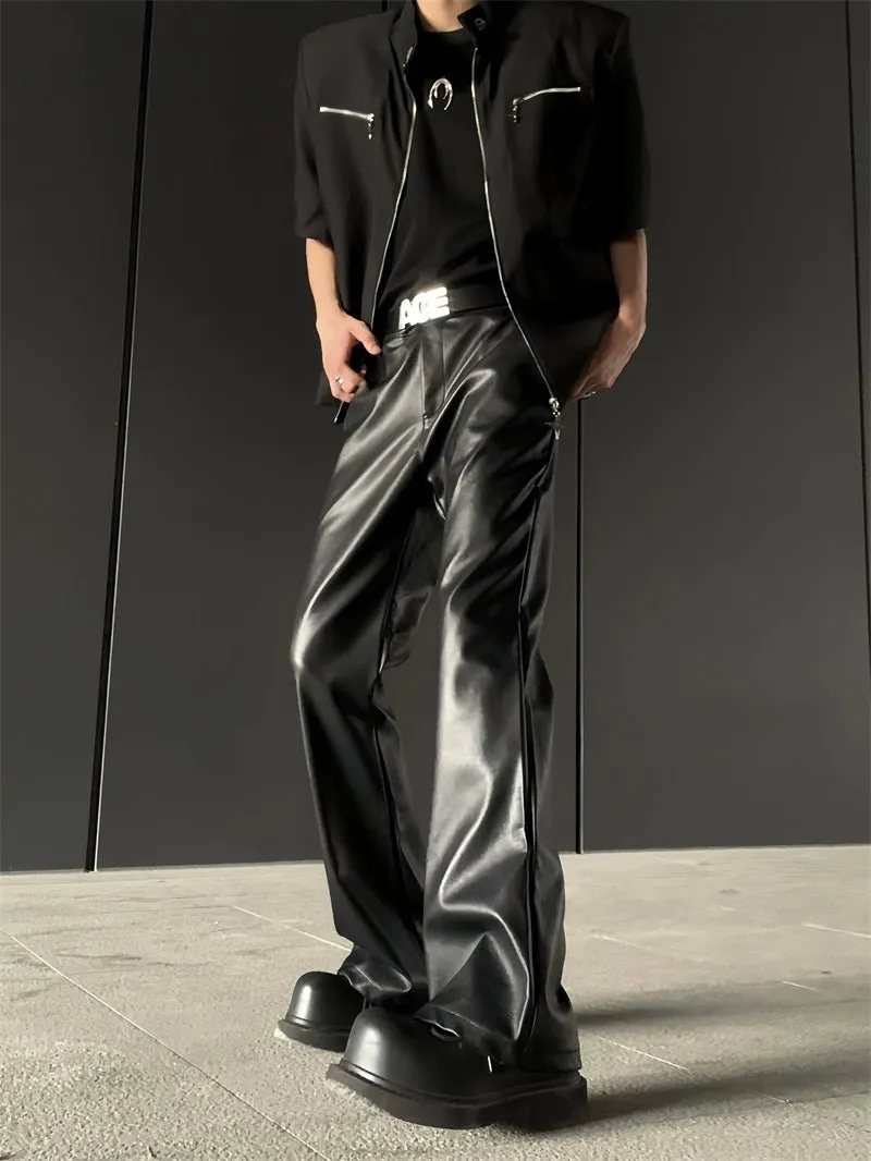 Leather Casual Wide Pants ACT0007