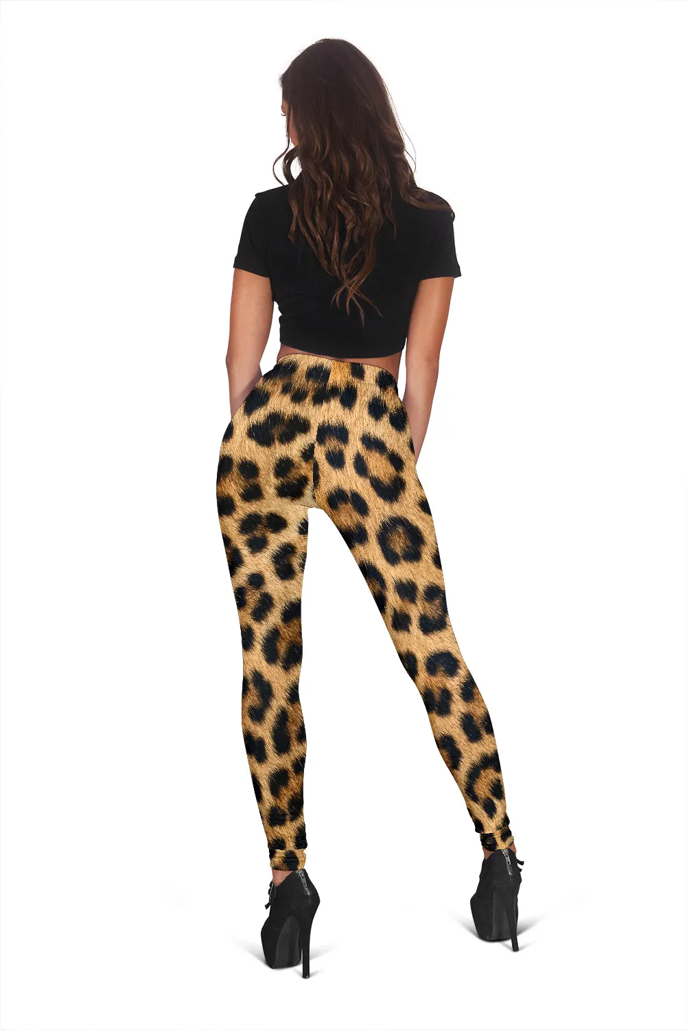 Leopard Fur Print Leggings