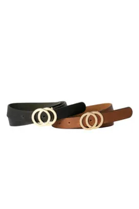 LOOP LEATHER BRITANY BELT BLACK