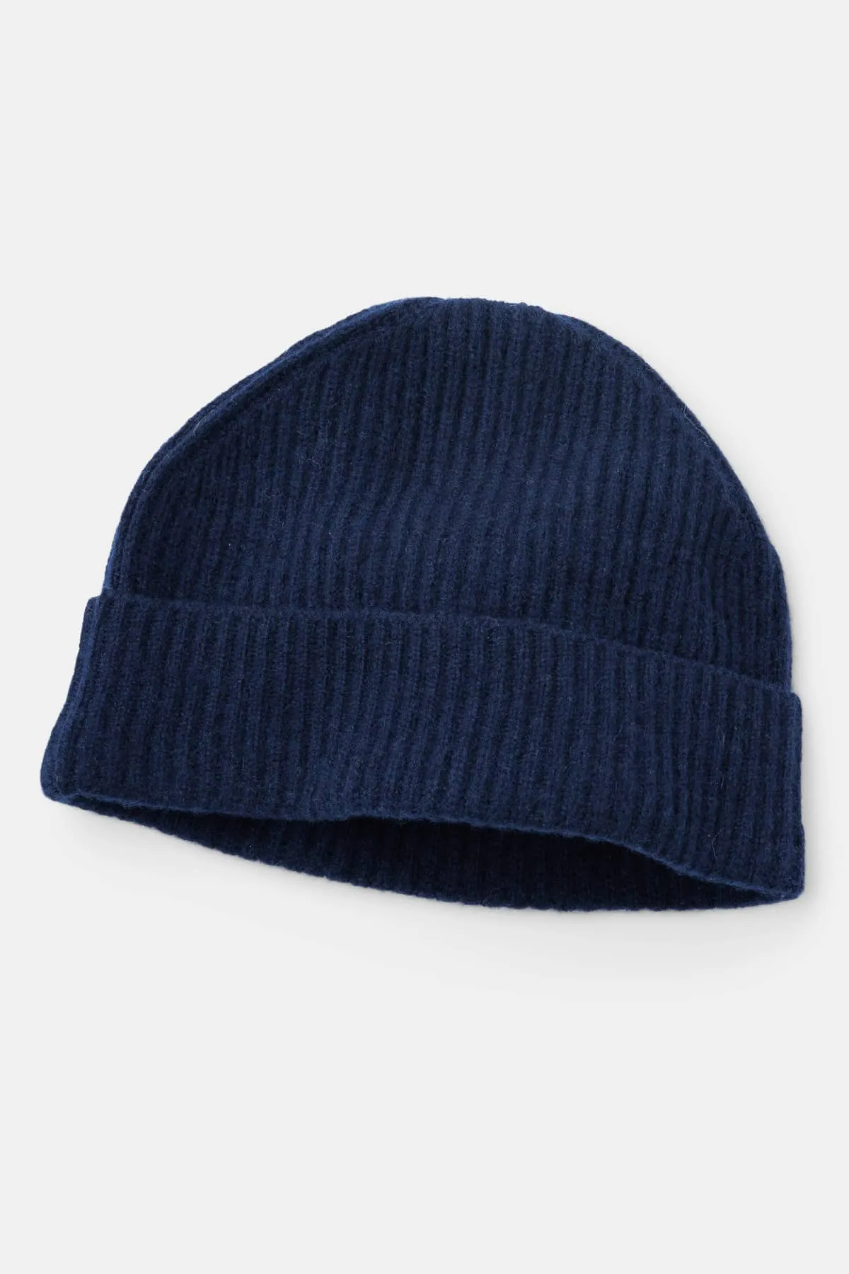 Men's 100% Pure Cashmere Ribbed Hat