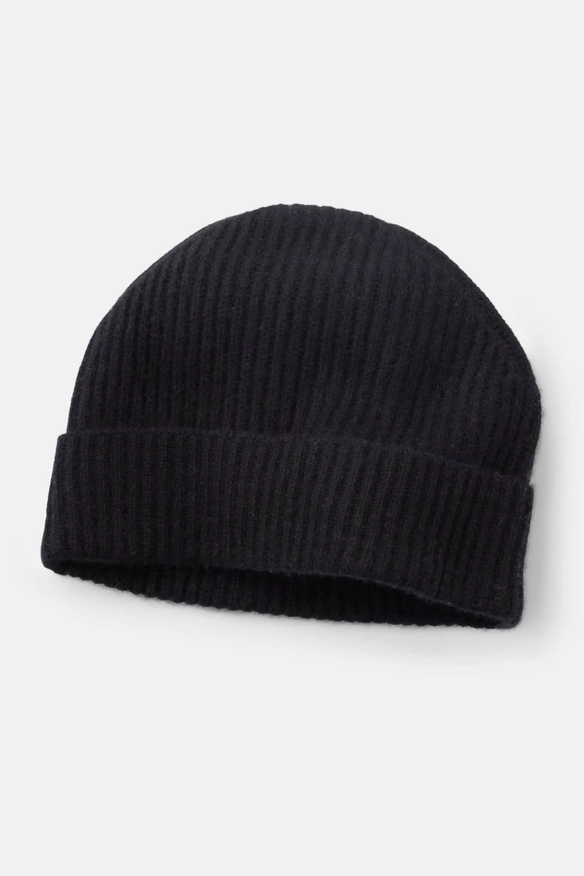 Men's 100% Pure Cashmere Ribbed Hat