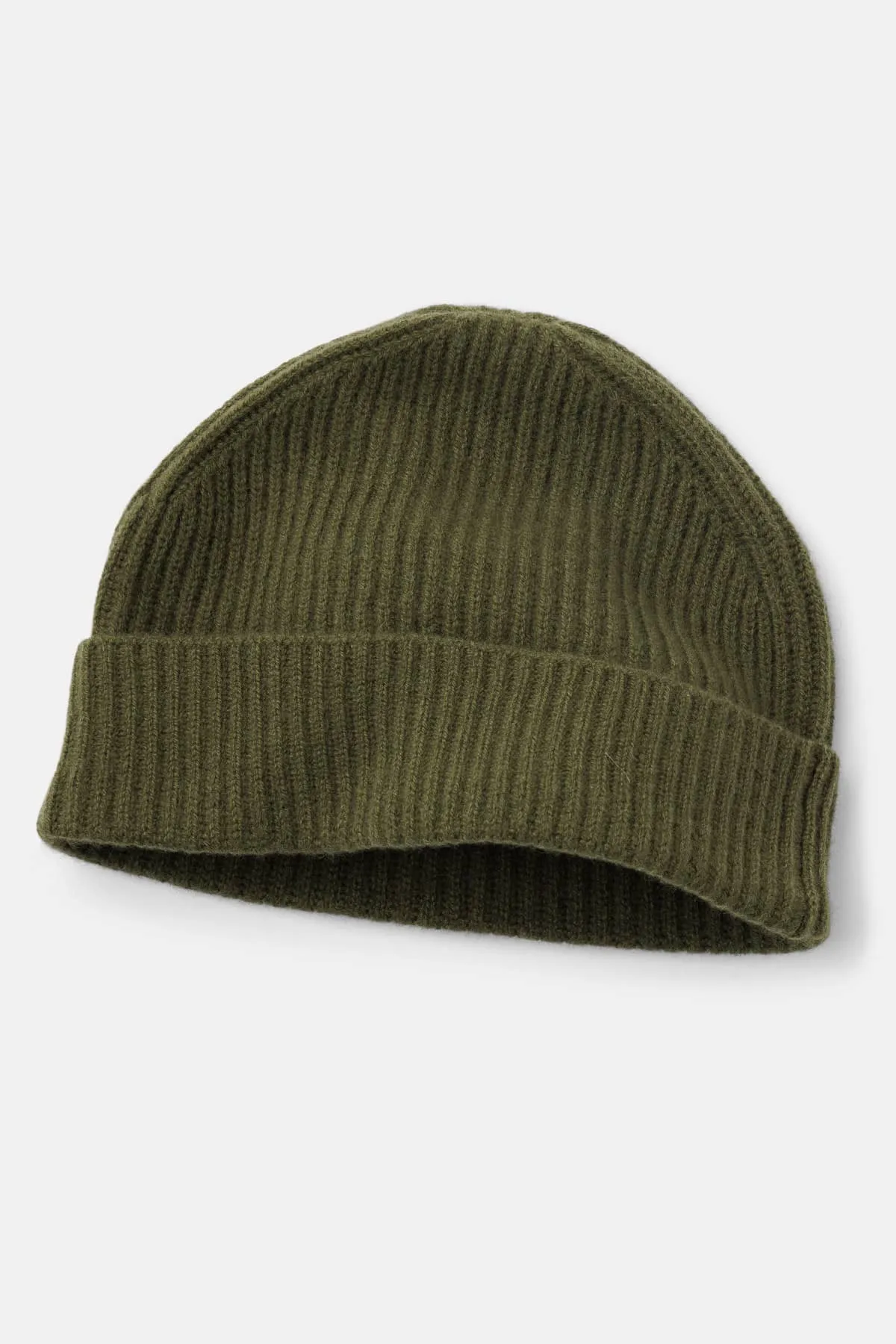 Men's 100% Pure Cashmere Ribbed Hat