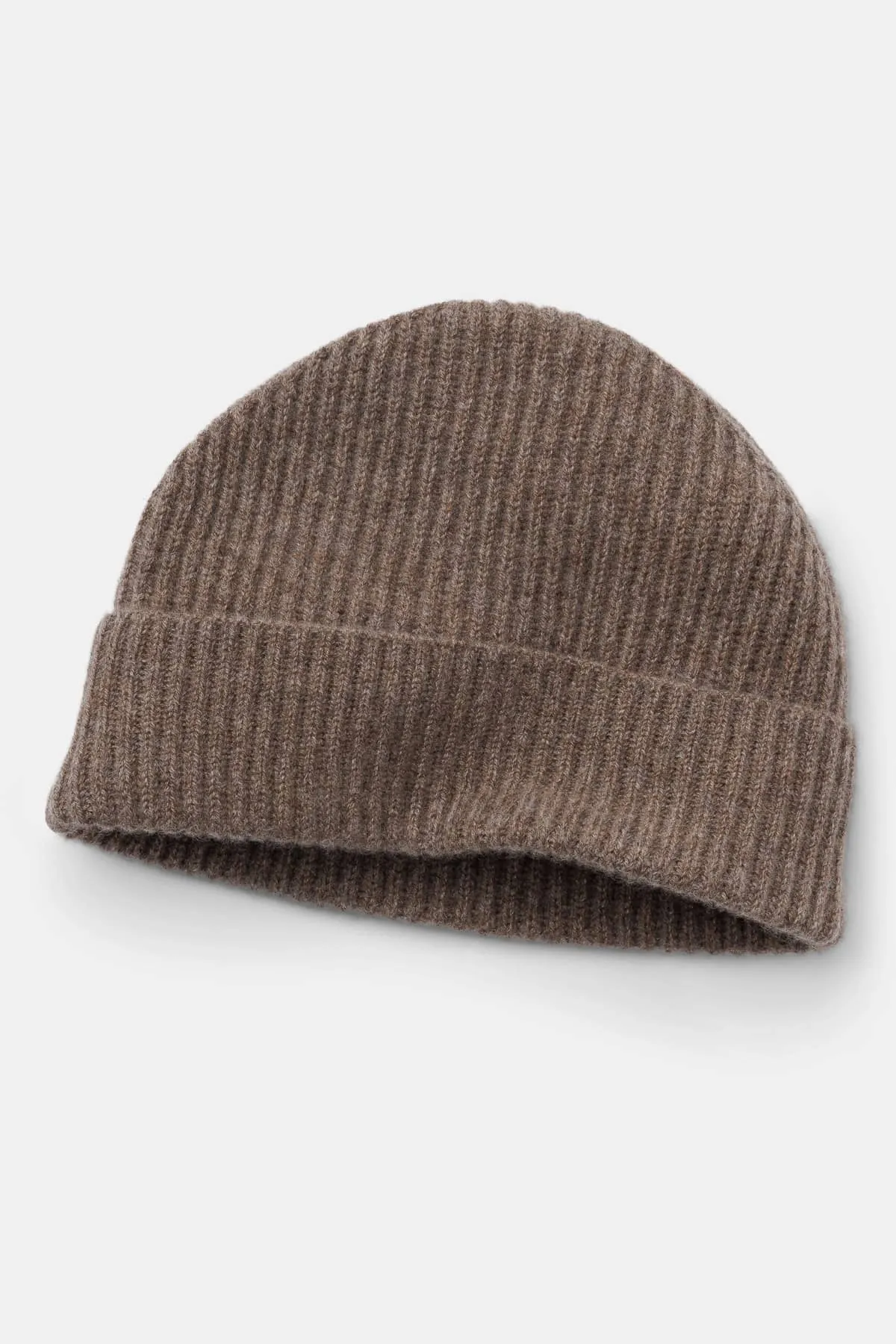 Men's 100% Pure Cashmere Ribbed Hat