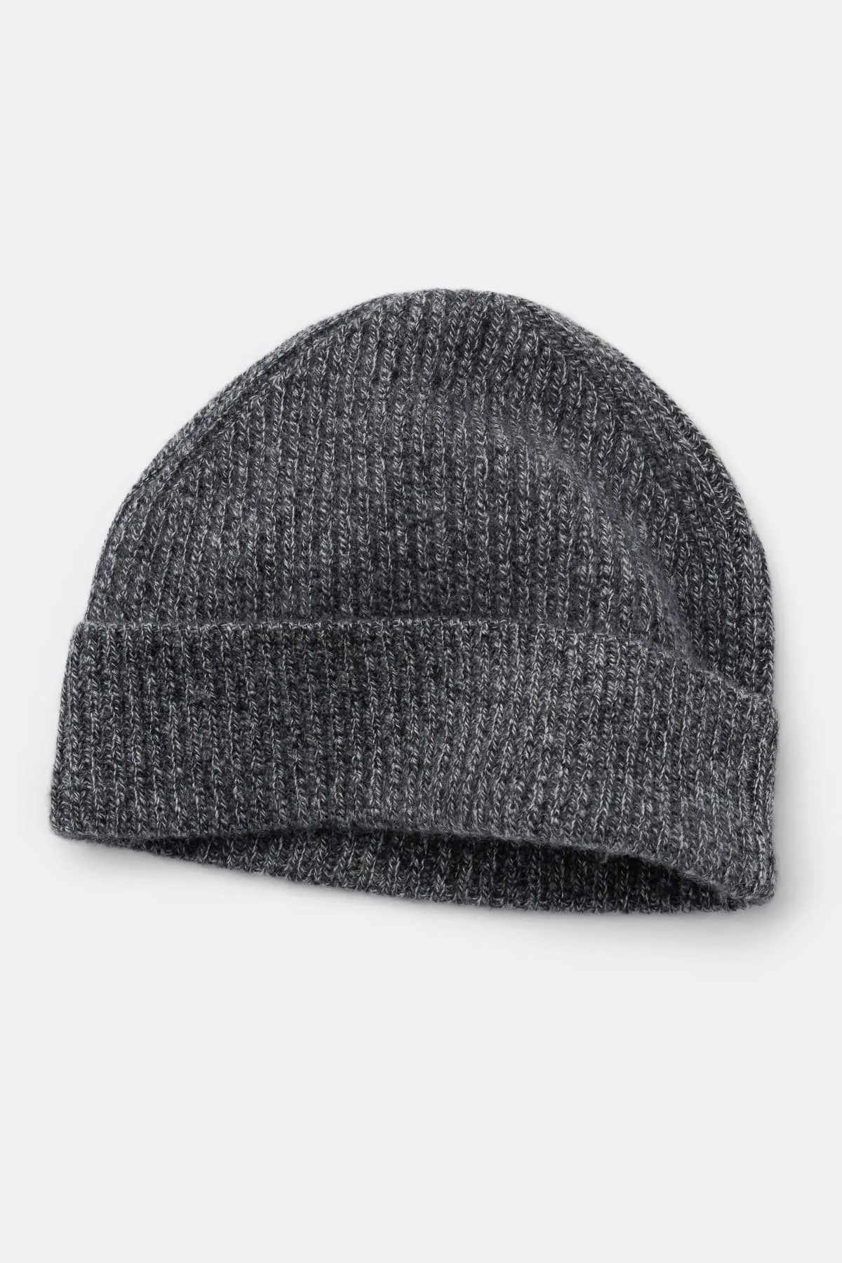 Men's 100% Pure Cashmere Ribbed Hat