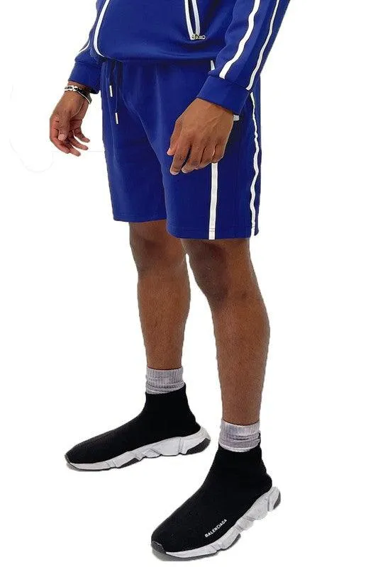 Mens Taped Stripe Basketball Shorts