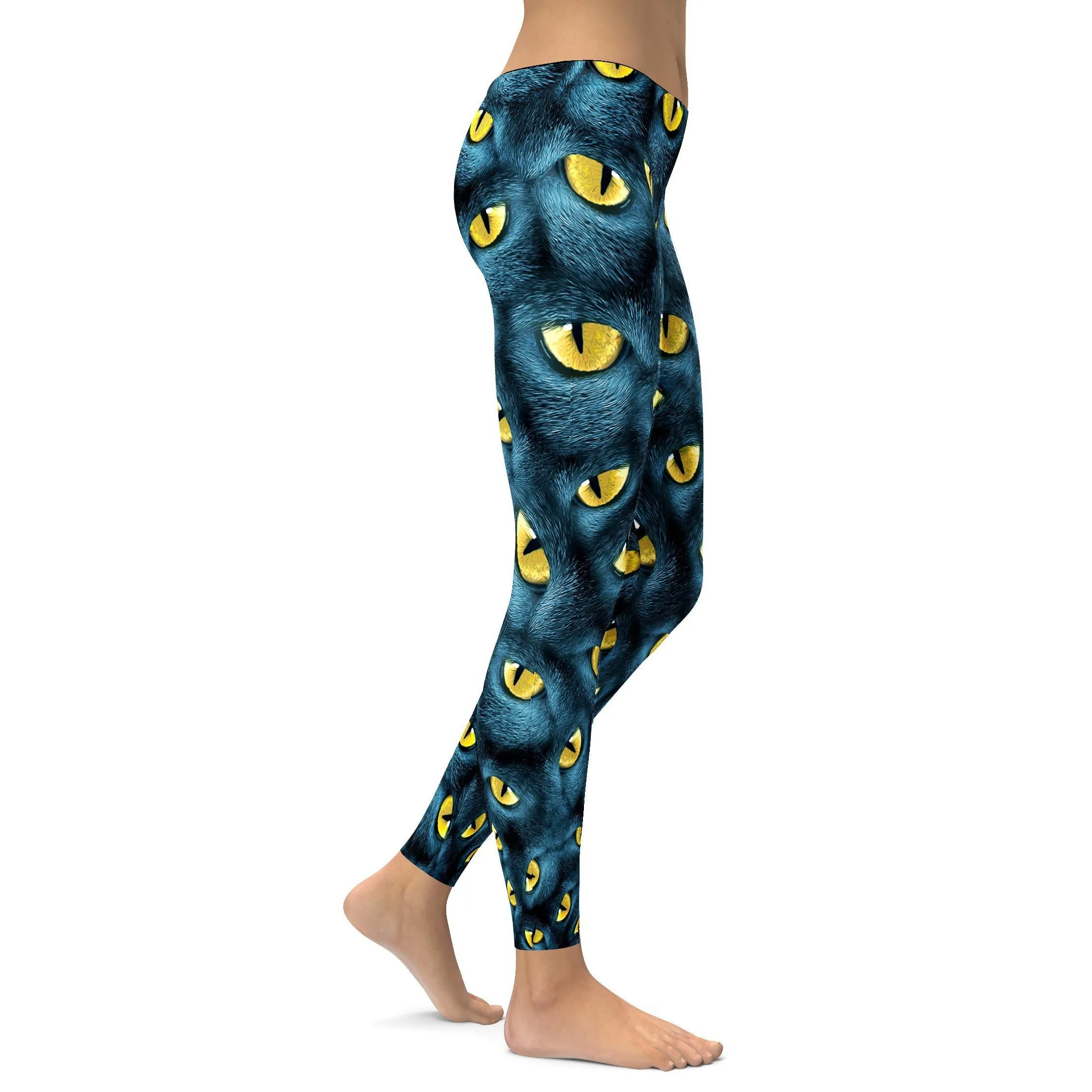 Multi Eyed Blue Leggings