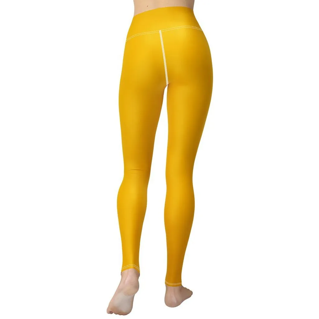 Mustard Yellow Yoga Leggings